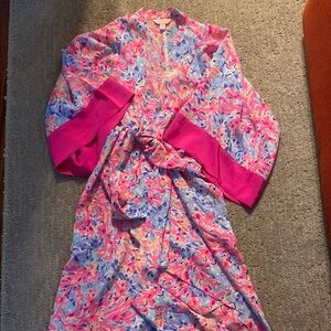 Lilly Pulitzer Pink and Blue Floral Dress